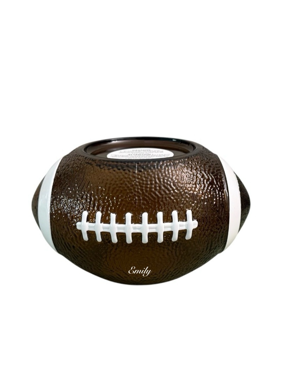 NWT! Bath & Body Works FOOTBALL 3-Wick Candle Holder